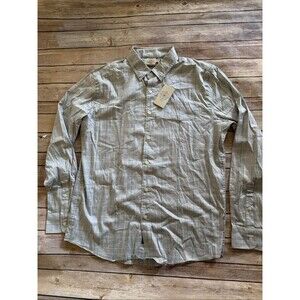 Faherty Mens The Movement Shirt GPP Grey port Blue Plaid L NWT $158 MWS2323